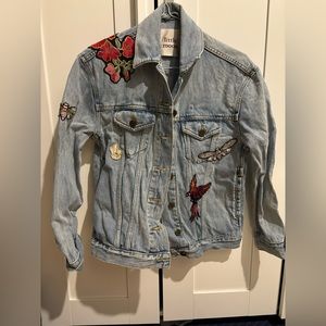 Little moon patch denim jacket XS
